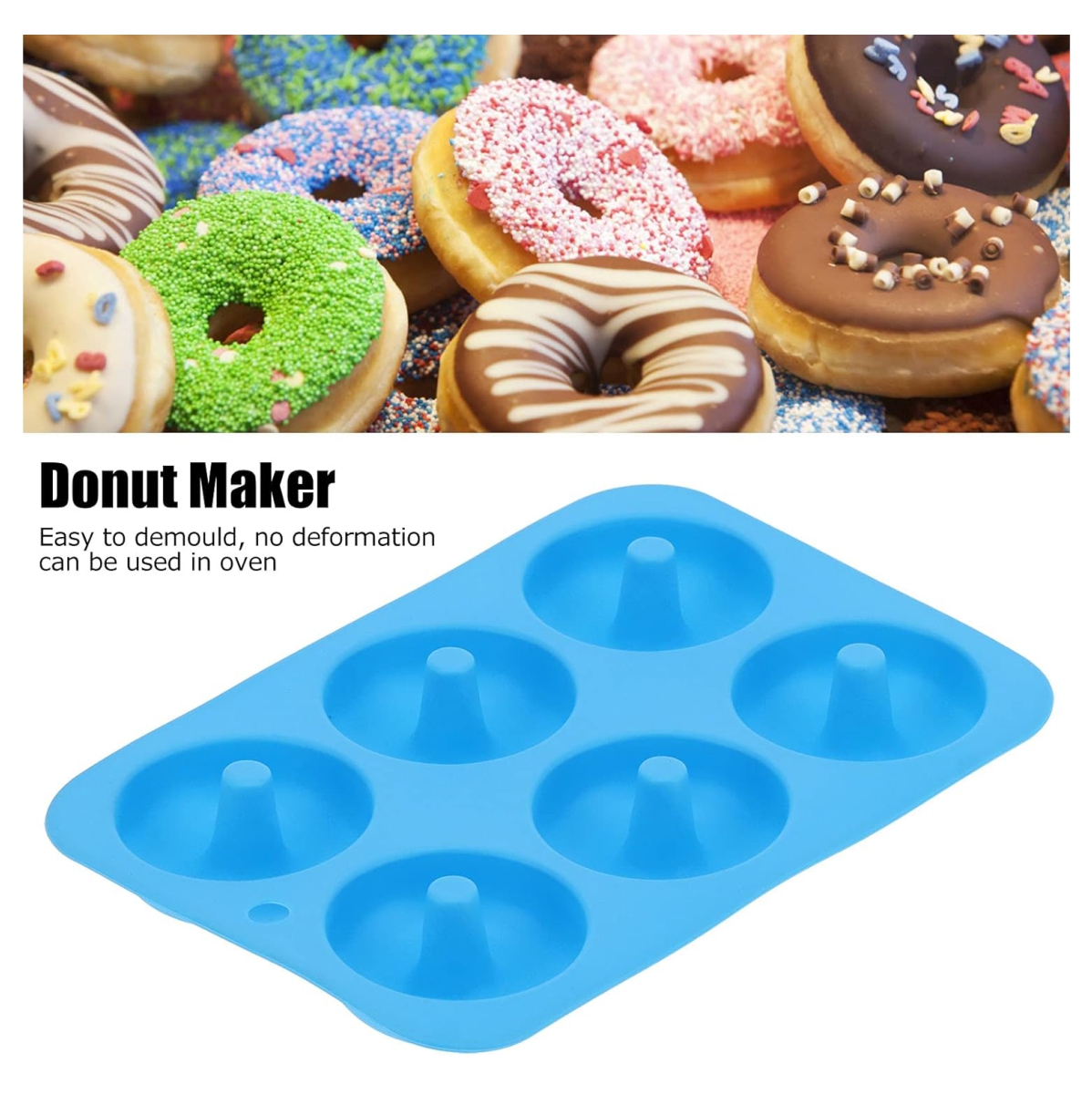 Molde silicona para Donut Donas Antiedhe